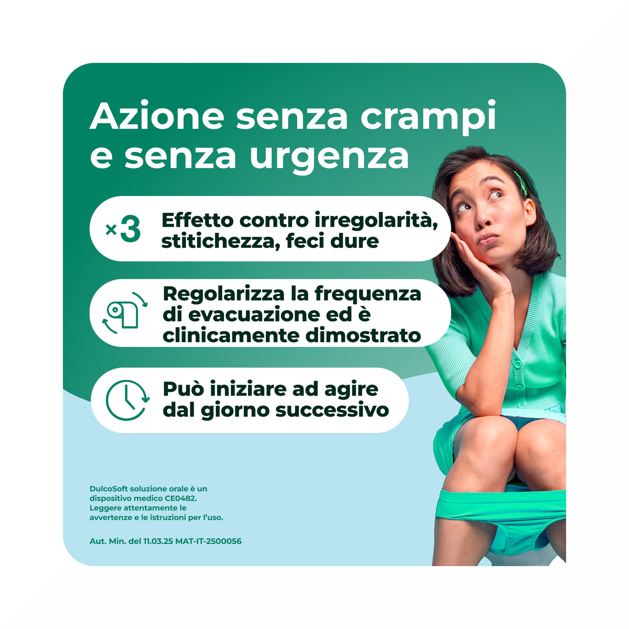Dulcosoft Polvere per Soluzione Orale Lassativo Macrogol per Stitichezza 20 Bustine-3