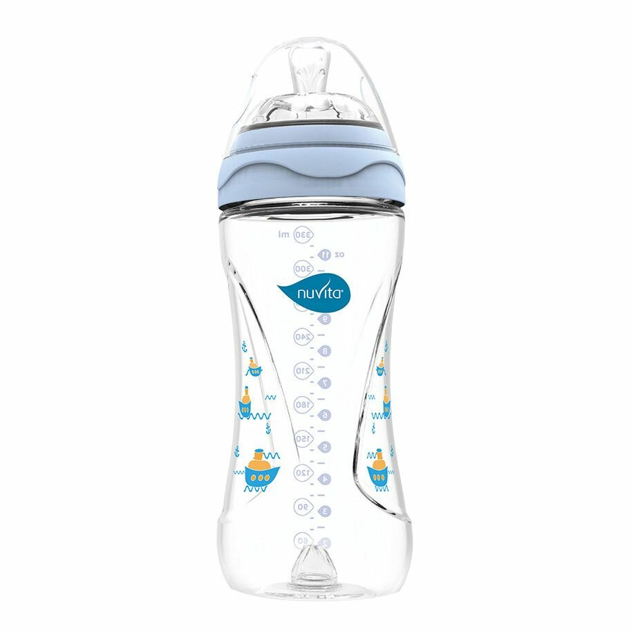 Nuvita Mimic Biberon Blu 330ml-1