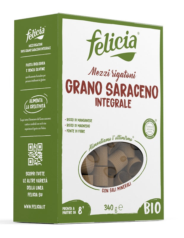 Felicia Bio Saraceno Mezzi Rigatoni 340 g-0