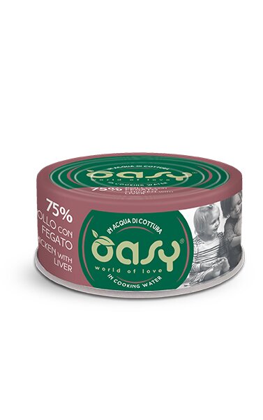 Oasy More Love Gatto Pollo con Fegato 70g-1