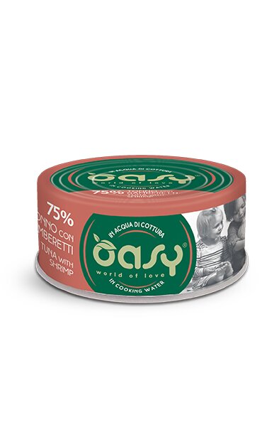 Oasy More Love Gatto Tonno con Gamberetti 70g-1