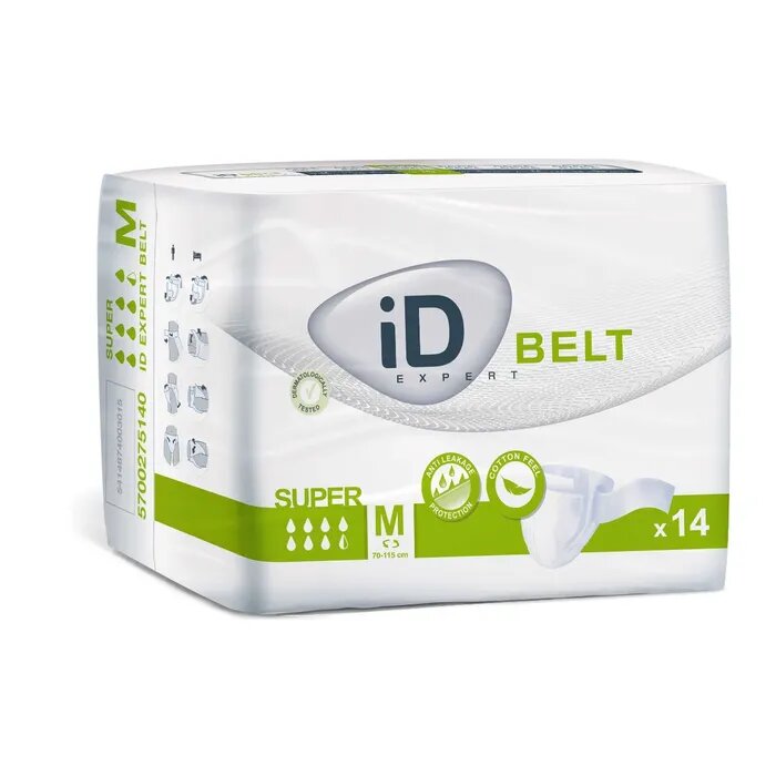 Id Belt Super Pannolone A Mutandina Ad Alta Assorbenza Taglia Media 14 Pezzi-1