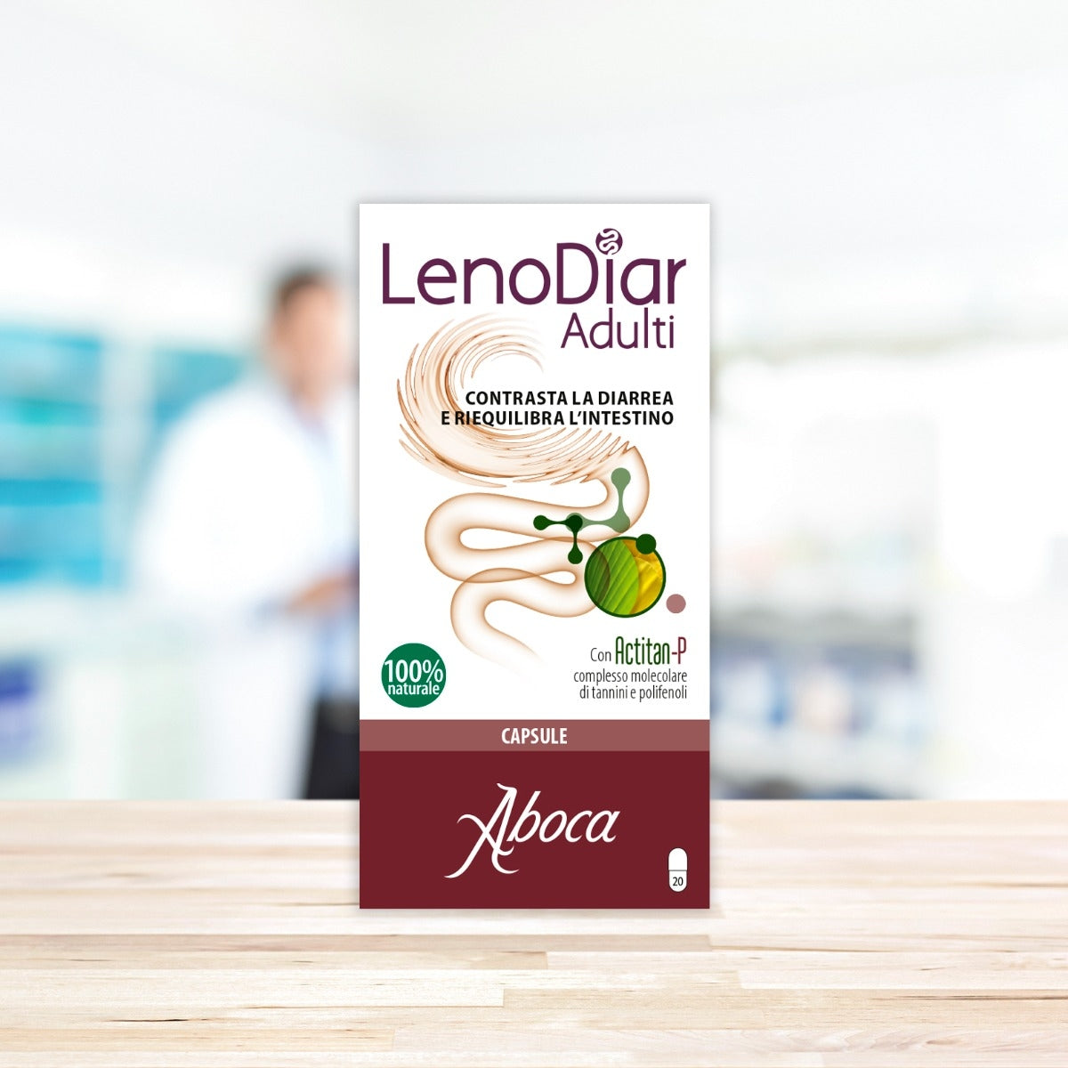 Aboca Lenodiar Adulti Sollievo Intestinale 20 Capsule 500mg-4