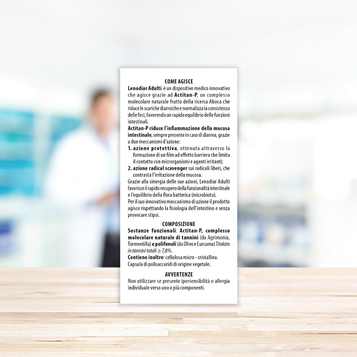Aboca Lenodiar Adulti Sollievo Intestinale 20 Capsule 500mg-5