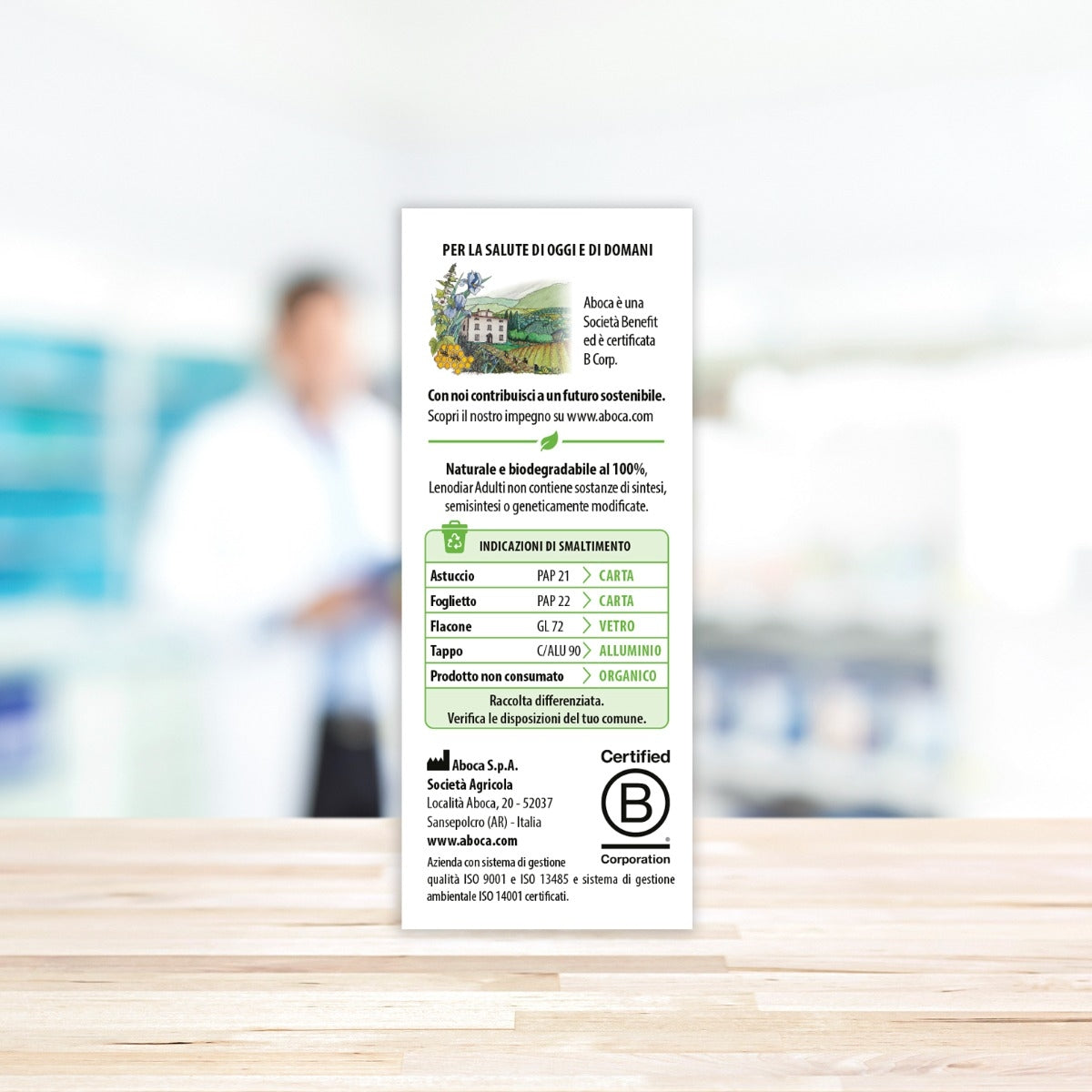 Aboca Lenodiar Adulti Sollievo Intestinale 20 Capsule 500mg-6