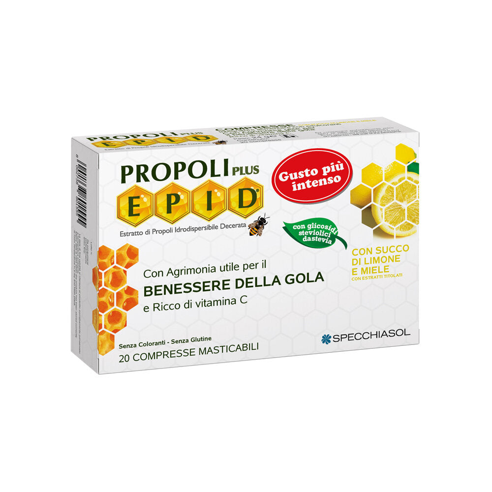 Specchiasol E.P.I.D. Propoli Plus gusto Limone e Miele 20 compresse-2