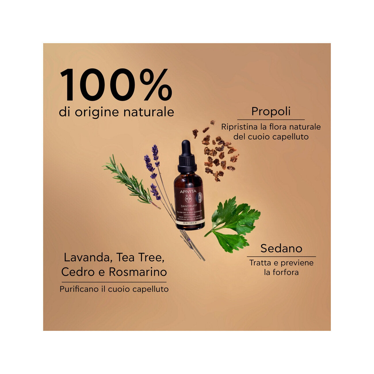 Apivita Dandruff Relief olio capelli sollievo dalla forfora 50ml-3