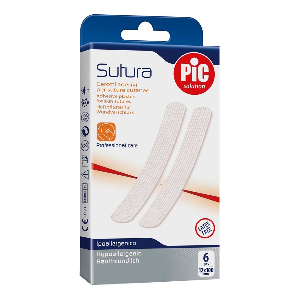 Pic Cerotti Sutura 12x100mm 6 Pezzi