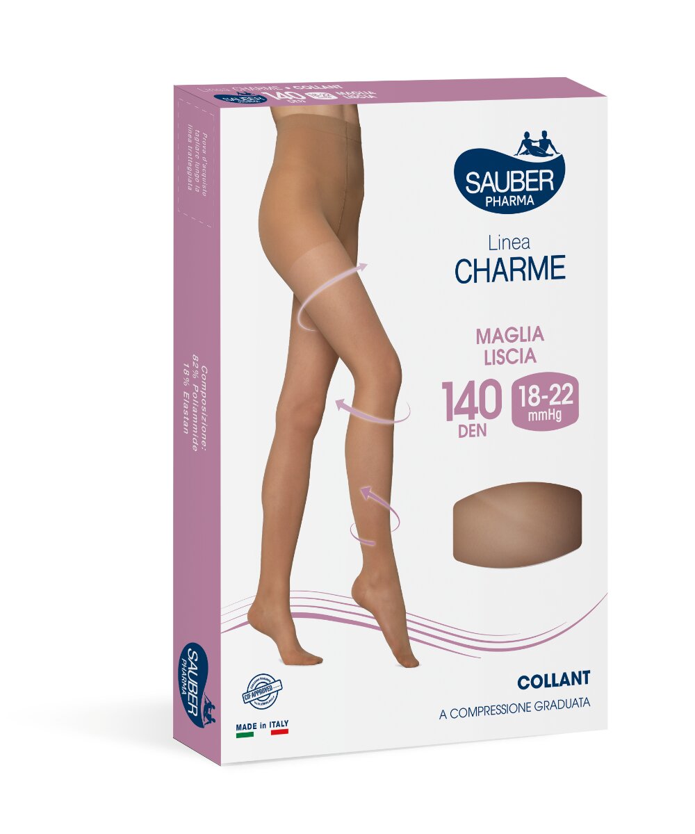Sauber Linea Charme Collant 140 Den Camel Taglia 5-2