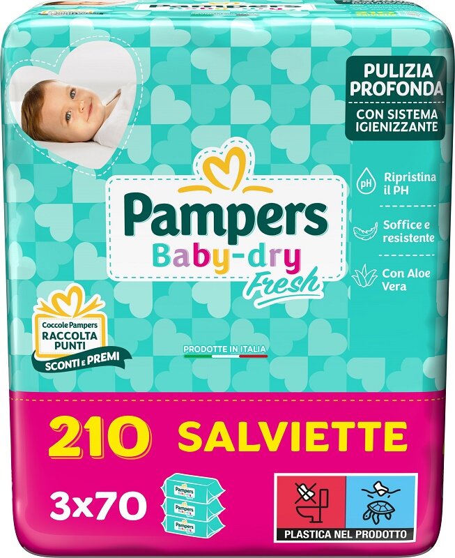 Pampers Baby Fresh Salviettine per una pulizia perfetta 210 pezzi-2