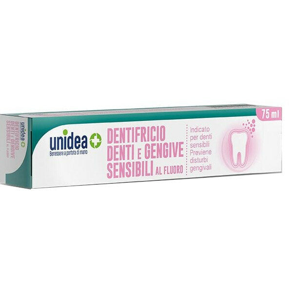 Unidea Dentifricio Denti e Gengive Sensibili al fluoro 75ml-2