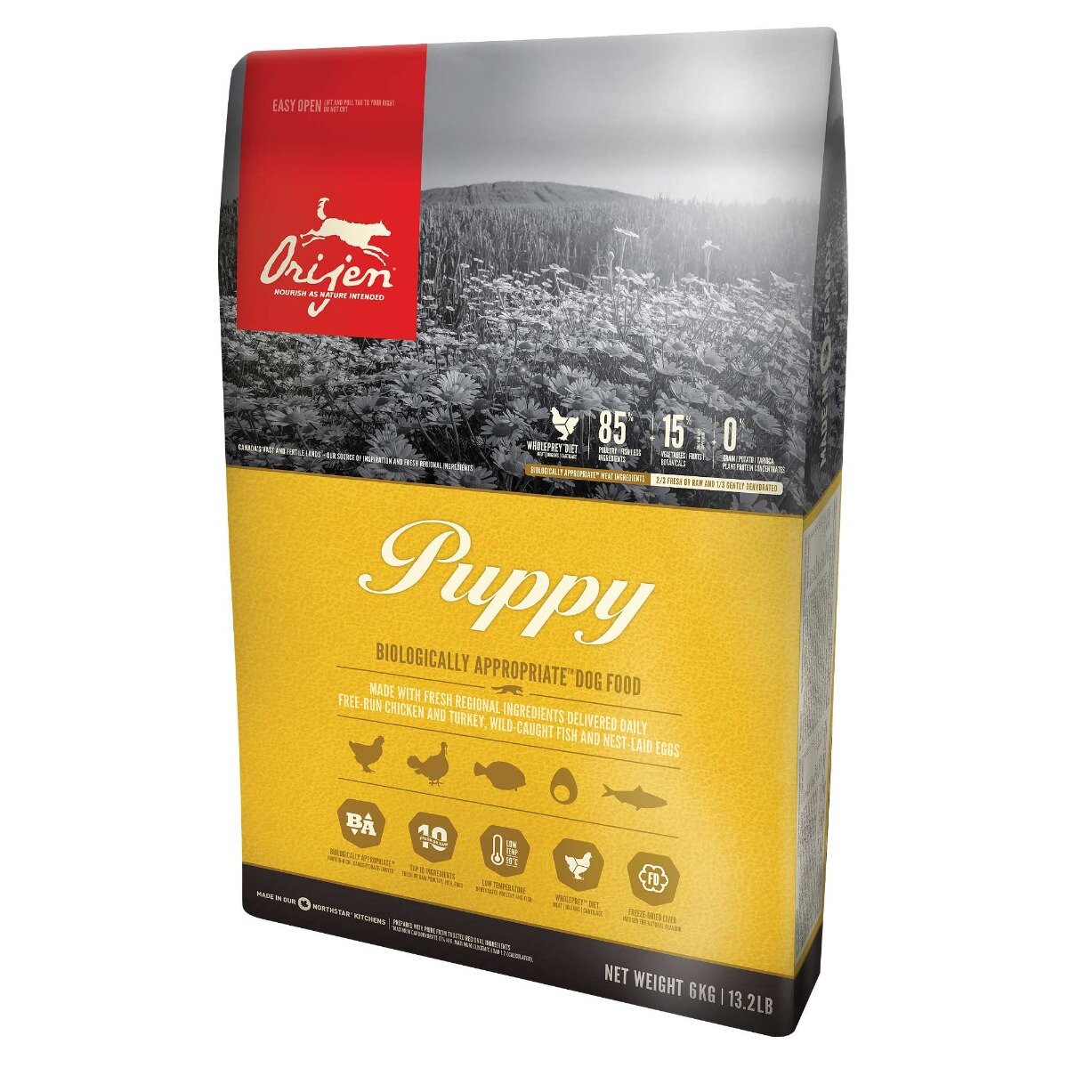 Orijen Puppy crocchette con pollo e tacchino per cani cuccioli sacco 11.4kg-2
