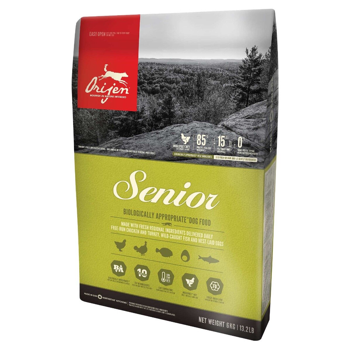 Orijen Senior crocchette con pollo e tacchino per cani adulti e anziani sacco 11.4kg-2