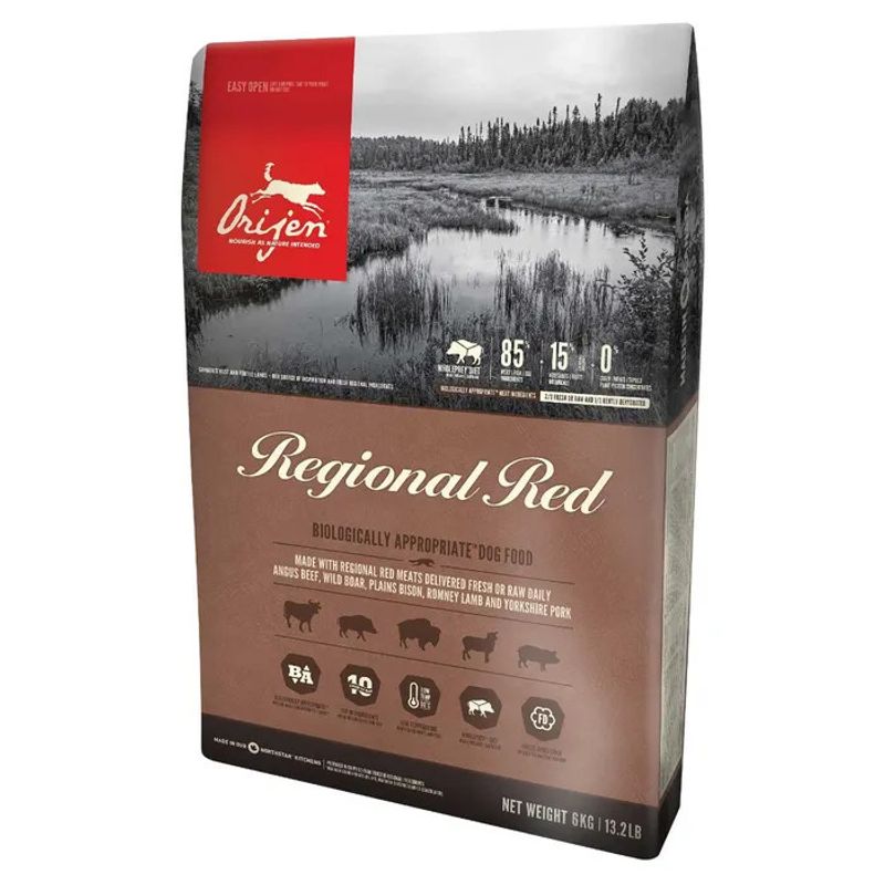 Orijen Regional Red Crocchette Con Manzo Angus E Cinghiale Per Cani Sacco 11,4kg-1