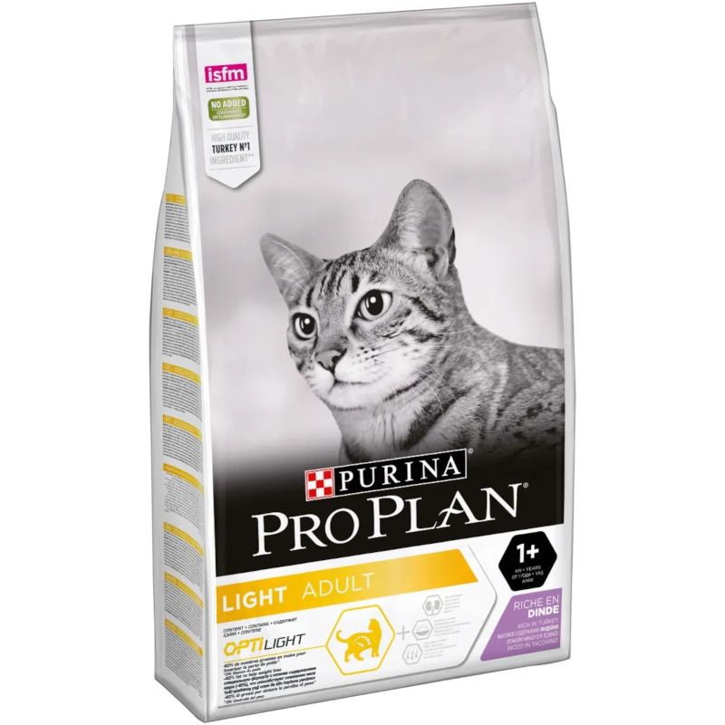 Purina Pro Plan Light Gatto Crocchette Tacchino Sacco 10kg-1