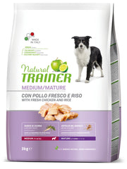 Natural Trainer Crocchette Pollo Fresco Per Cani Adulti Taglia Media Sacco 3kg-2