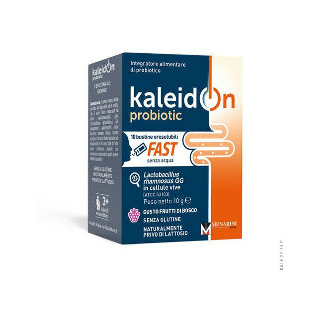 Kaleidon Probiotic Fast Ai Frutti Di Bosco Riequilibrio Della Flora Intestinale 10 Bustine da 1g-2