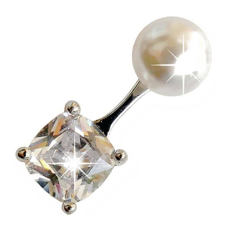 Biojoux Orecchini Pearl With Zircon Dangle 6/6mm-1