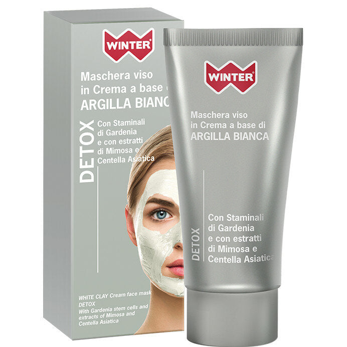 Winter Maschera Viso in Crema a Base di Argilla Bianca Detox 50ml-2