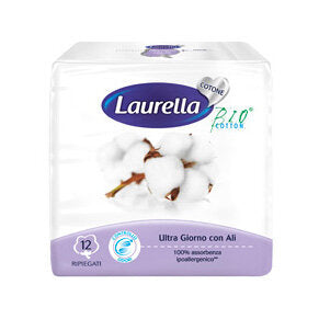Laurella Assorbente In Cotone Ultra Giorno Con Ali 12 Pezzi-2