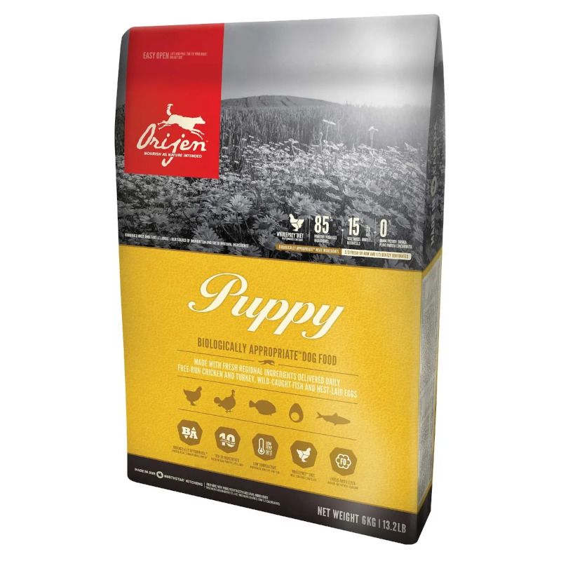 Orijen Puppy crocchette con pollo e tacchino per cani cuccioli sacco 2kg-1