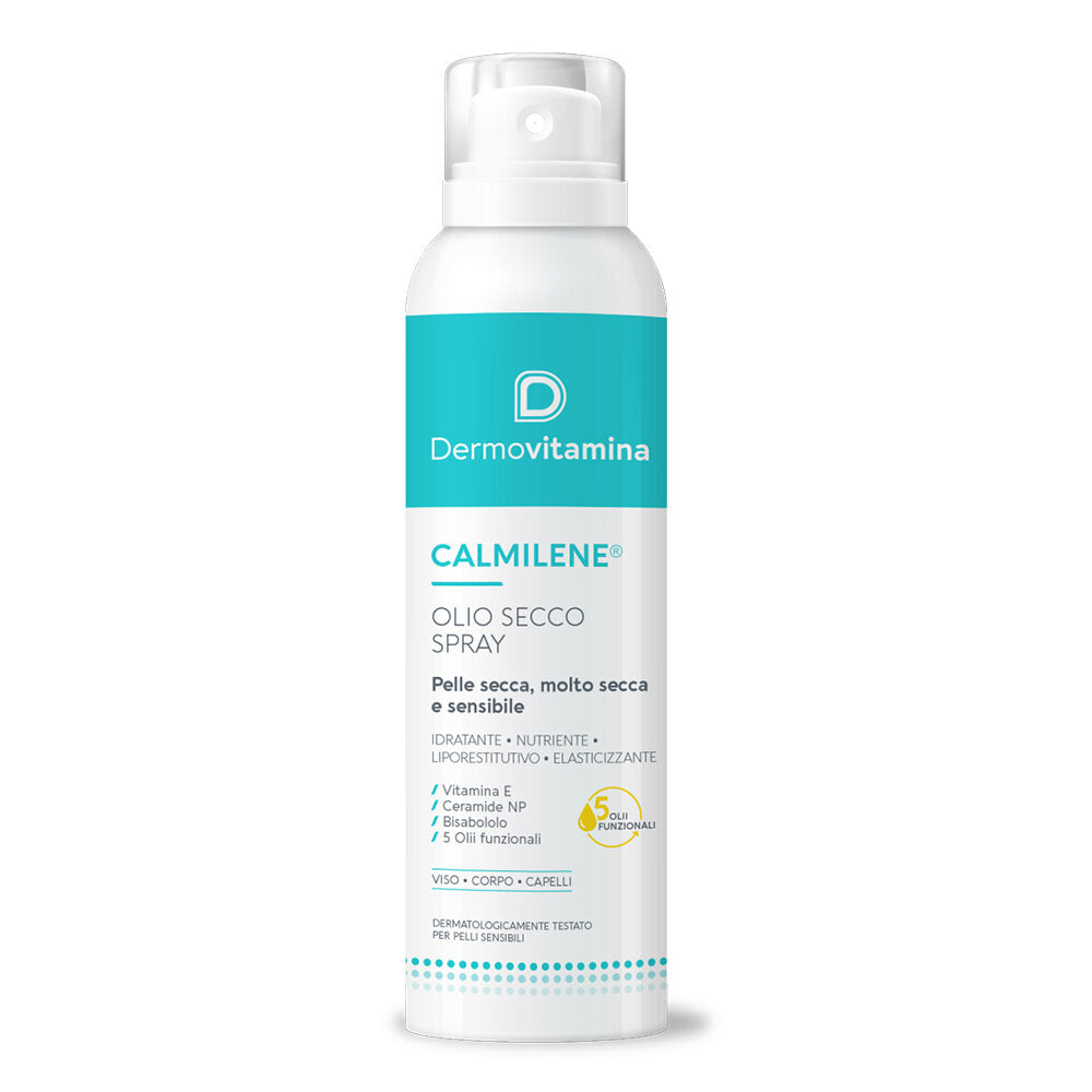 Dermovitamina Calmilene olio secco spray idratazione intensa pelli sensibili 200ml-3