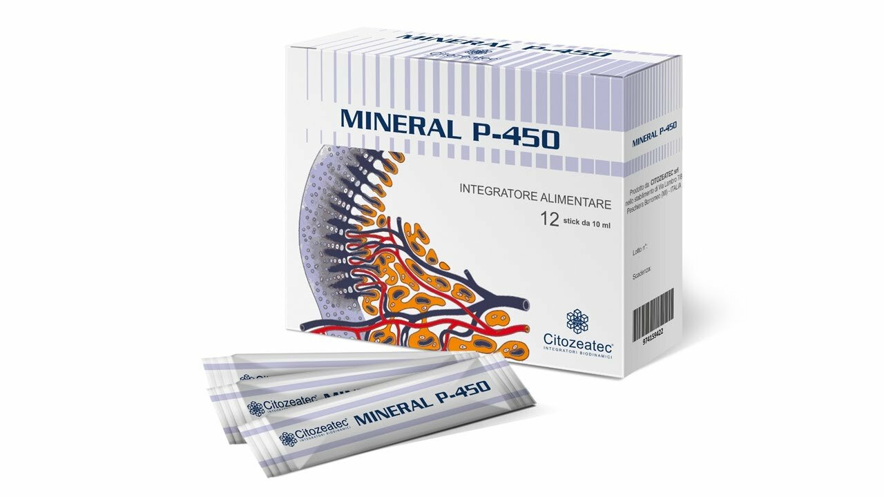 Mineral P 450 integratore alimentare di potassio e magnesio 12 stick-2