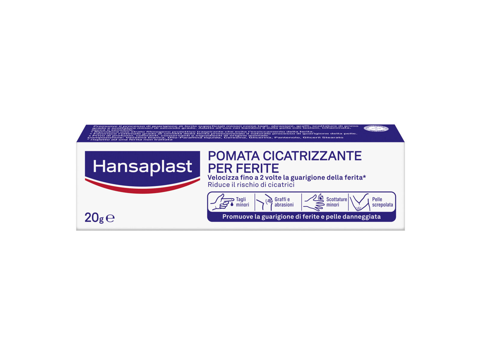 Hansaplast Pomata Cicatrizzante Crema Cicatrici Per Ferite E Pelle Danneggiata 20g-1