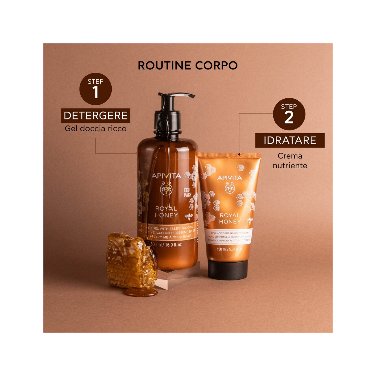 Apivita Royal Honey Crema Corpo Ricca Idratante Miele 150ml-5