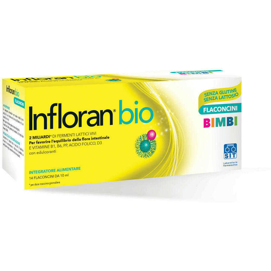 Infloran Bio Bimbi a base di fermenti lattici 14 flaconcini-2