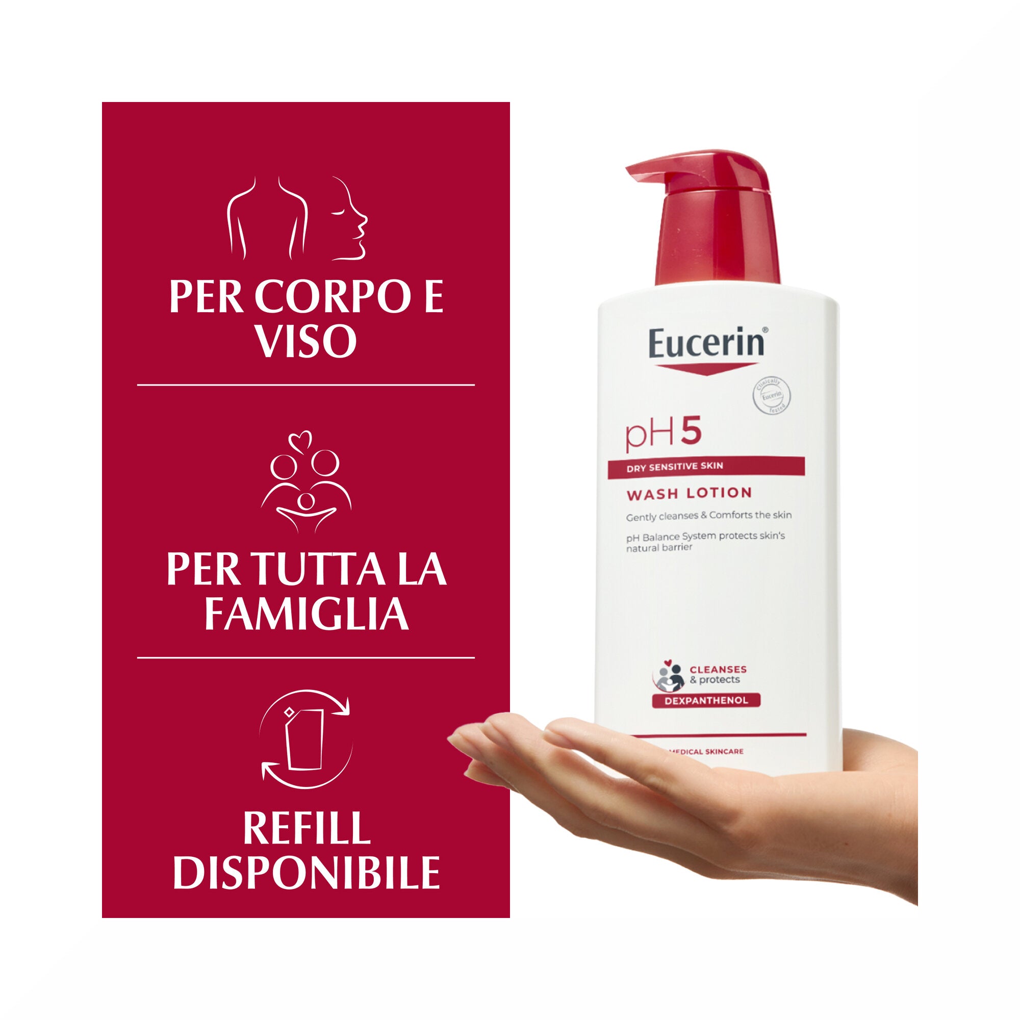 Eucerin pH5 Detergente fluido pelli sensibili 400ml-3