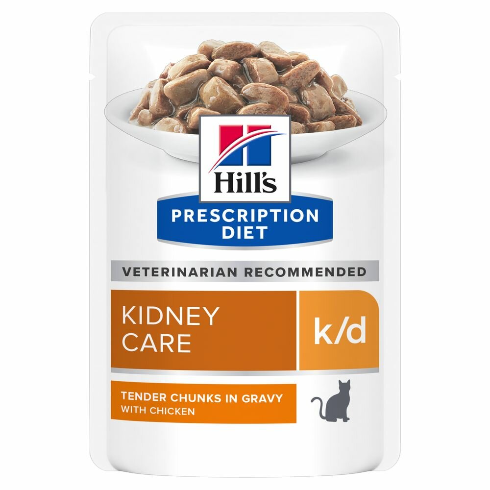 Hill's Prescription Diet K/D Renal Gatto Pollo Bustina 85g-2
