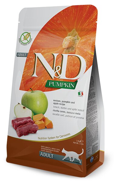 Farmina N&D Pumpkin Cervo E Zucca Gatti Adulti Sacco 5kg-2