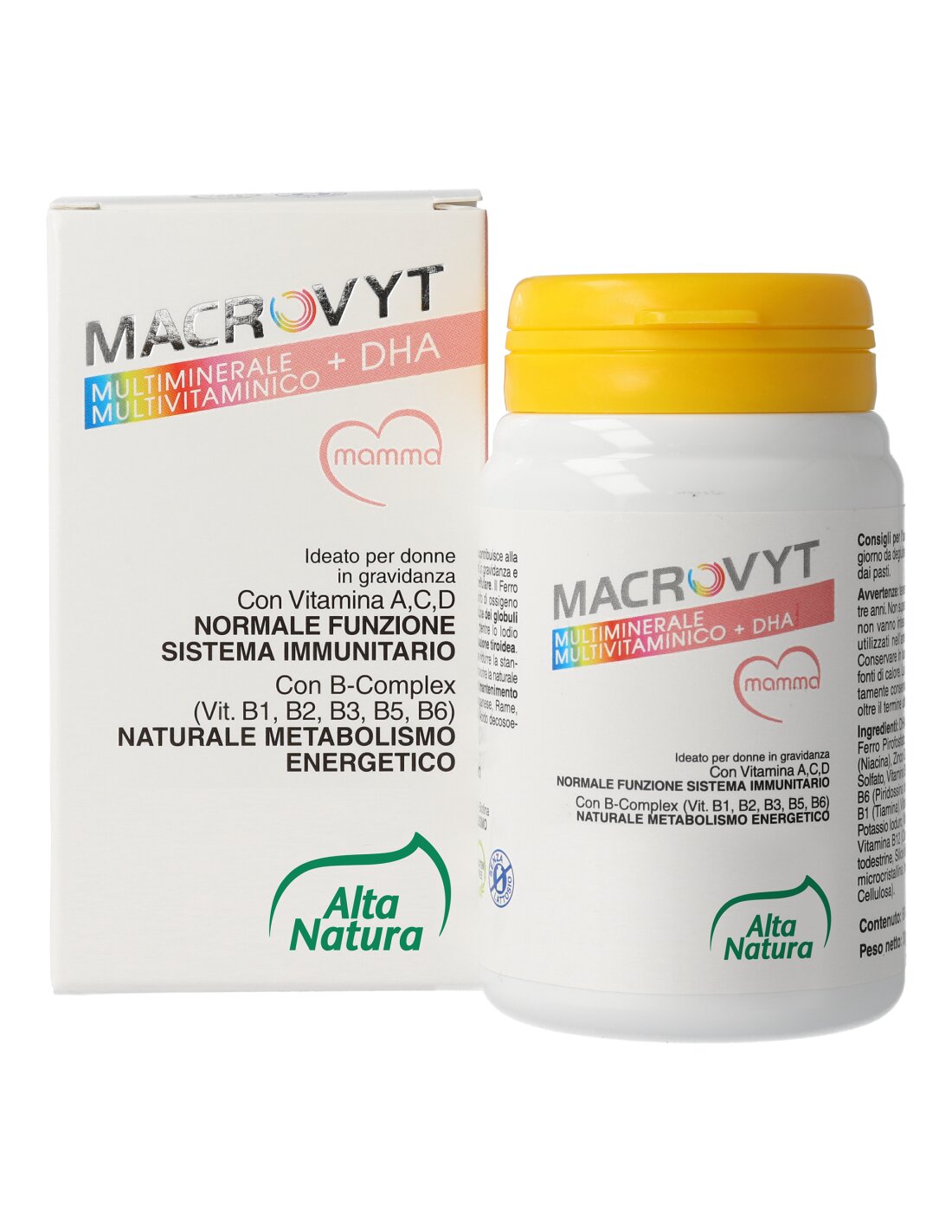 Macrovyt Multivitaminico + DHA Dolce Mamma 60 Capsule 500mg-1