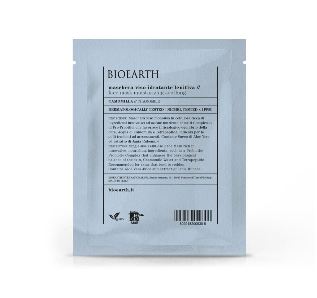 Bioearth Maschera Viso Idratante Lenitiva 15ml-2