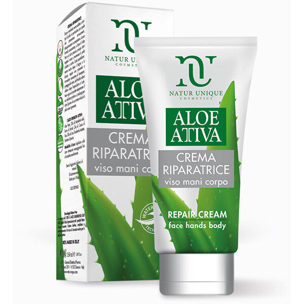 Natur Unique Aloe Attiva Crema Riparatrice per viso mani e corpo 150ml-2