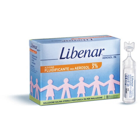 Libenar Aerosol 3% soluzione salina ipertonica sterile 18 flaconcini-2