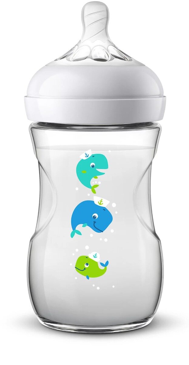 Philips Avent Biberon Natural Balene 1M+ 260ml-1