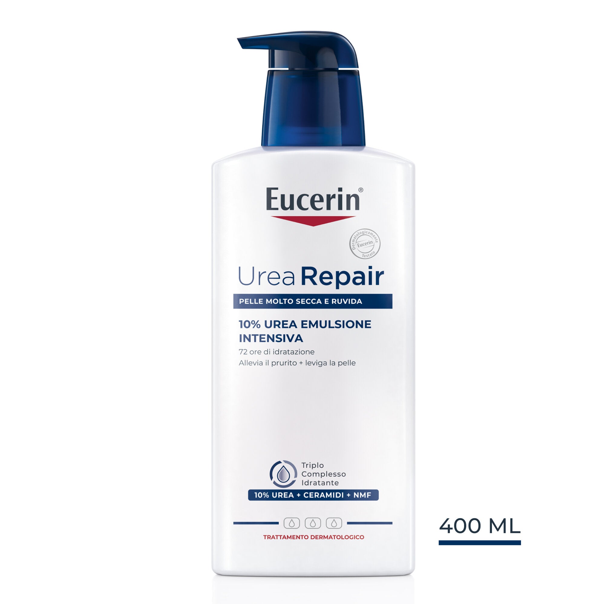 Eucerin UreaRepair PLUS 10% Urea+Ceramidi & NMF Emulsione intensiva 400ml-7