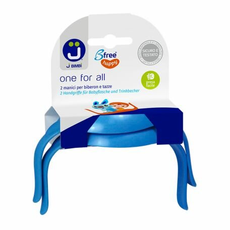 J Bimbi One For All Manici Per Biberon E Tazze Blu 2 Pezzi-2