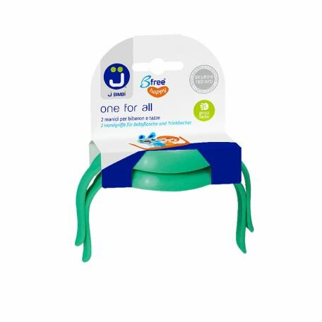 J Bimbi One For All Manici Per Biberon E Tazze Verdi 2 Pezzi-2