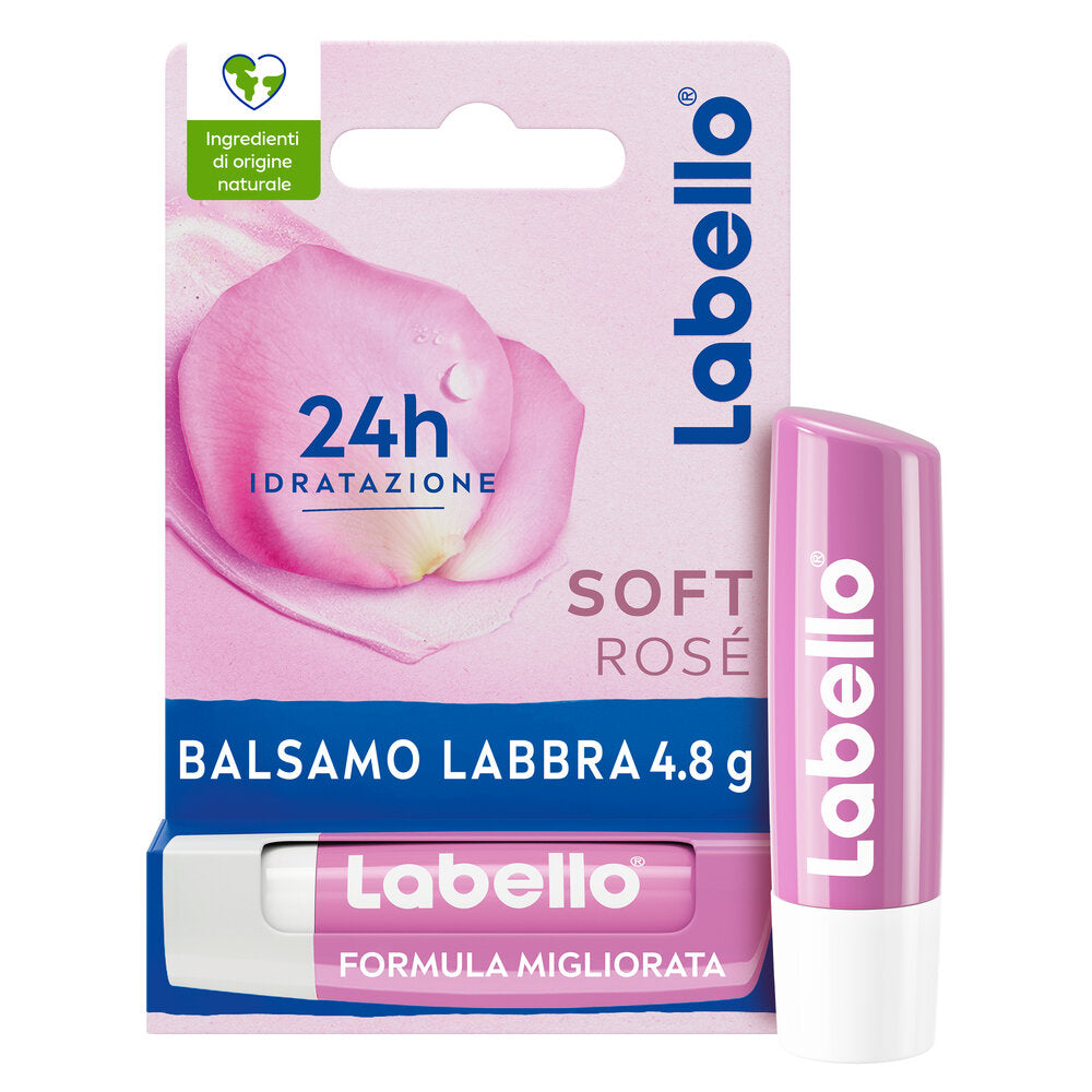 Labello Soft Rosé Burrocacao Labbra Colorato E Idratante Con Estratto Di Rosa 4,8g-1