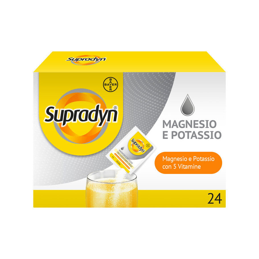 Supradyn Magnesio e Potassio Integratore sport con Vitamine e Minerali 24 bustine Effervescenti-11