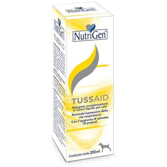 Nutrigen Tussaid Sciroppo Mangime Complementare Per Vie Respiratorie Cani 200ml-2