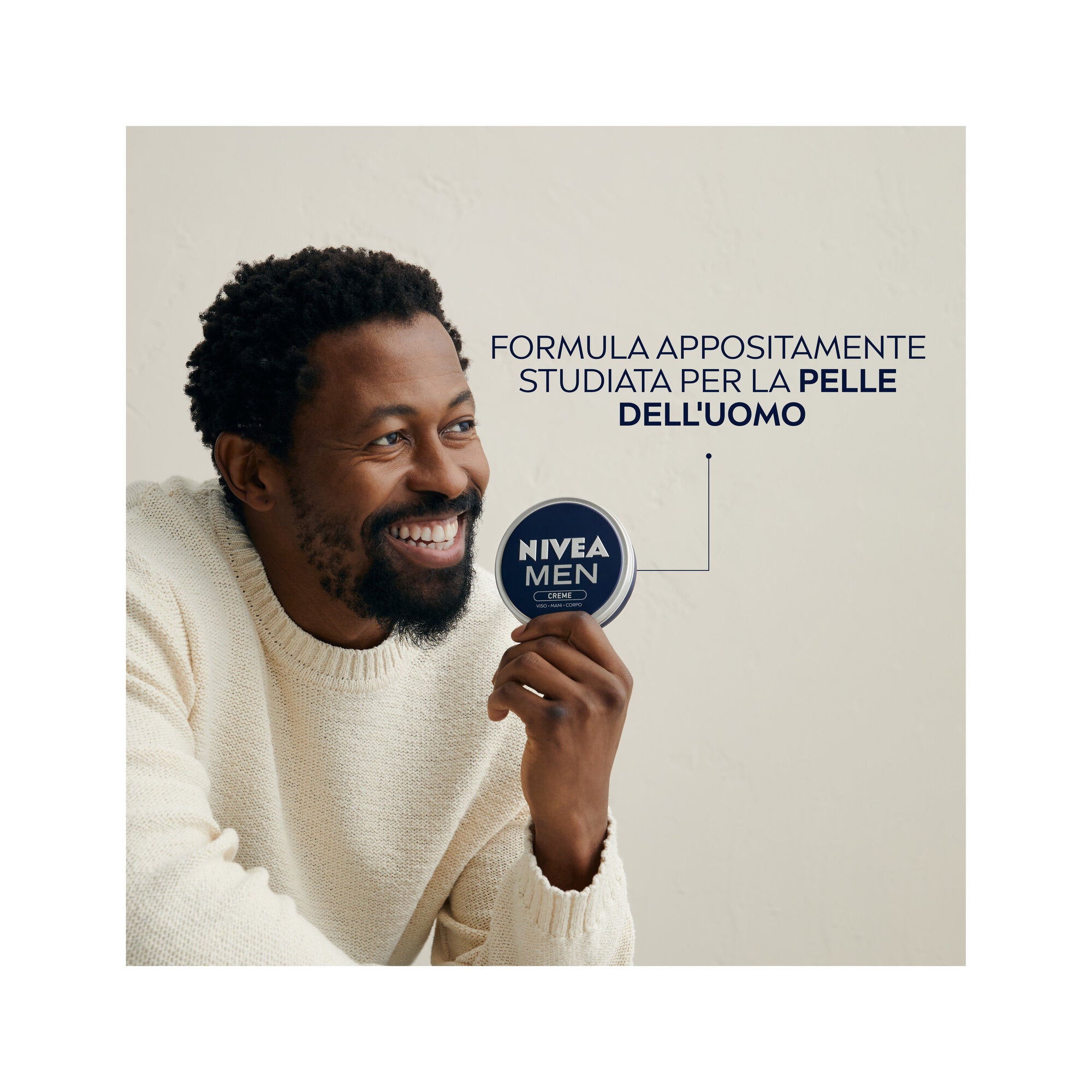 Nivea Men Creme Crema Idratante Uomo 75ml Multiuso Per La Cura Di Viso Corpo E Mani-3