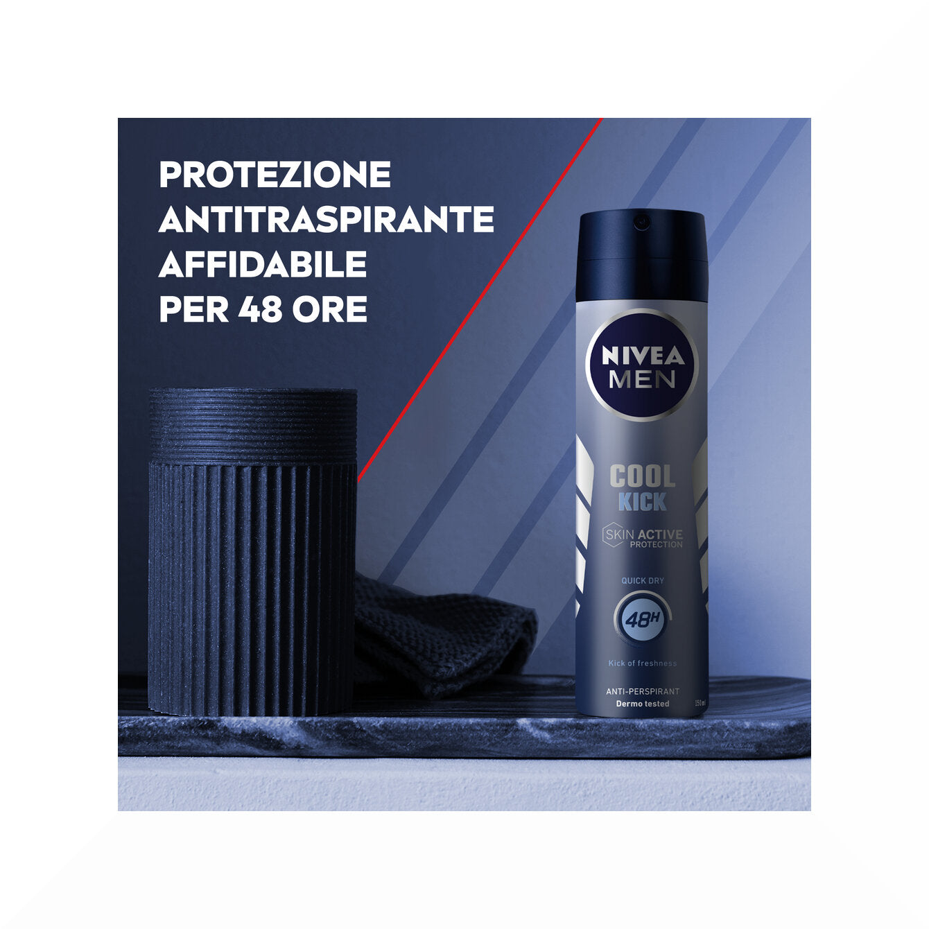 Nivea Men Cool Kick Spray 150ml Deodorante Uomo Antitraspirante Per 48 Ore Di Intensa Freschezza-3