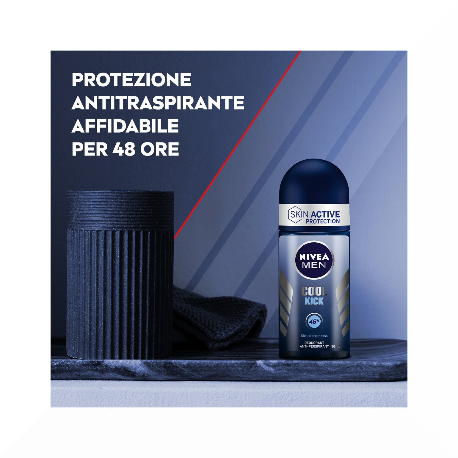 Nivea Men Cool Kick Deodorante Uomo Roll-on 150ml Antitraspirante 48h-3