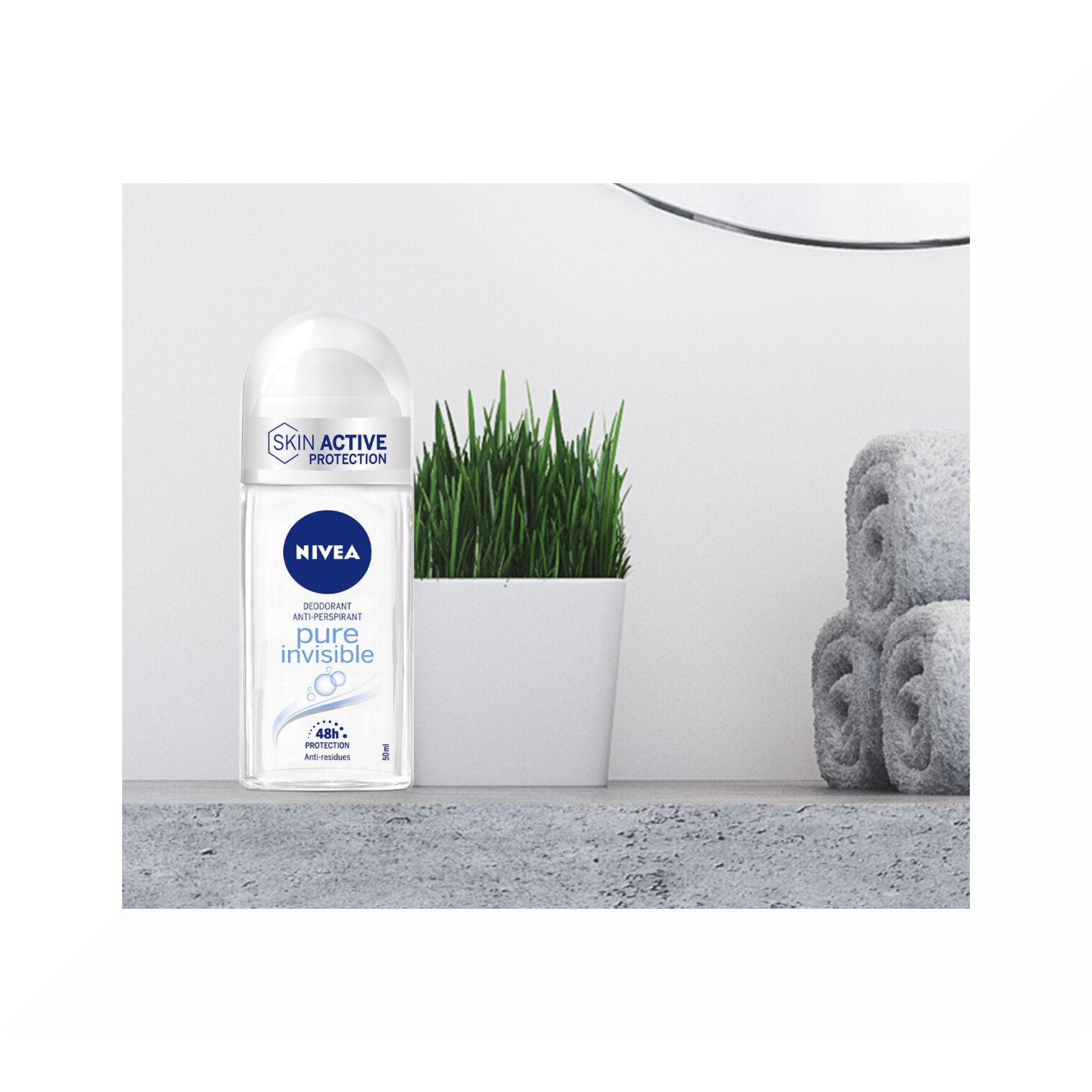 Nivea Pure Invisible Deodorante Roll on 50ml Antitraspirante Senza Residui Sui Tessuti-3