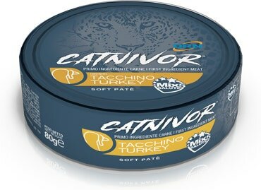 Drn Catnivor Cibo Umido Con Tacchino Gatti Adulti Barattolo 80g-2