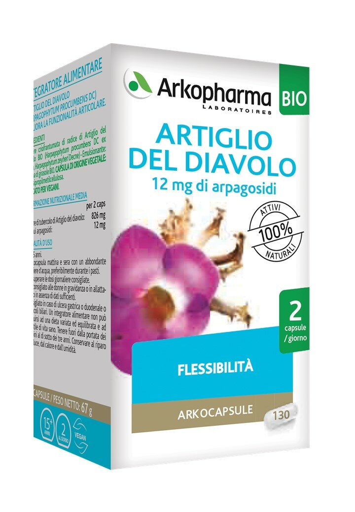Arkopharma Artiglio del Diavolo Bio flessibilità 130 capsule-2